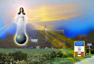 Dit schilderij van Maria in Nij Altoenae wordt de voorplaat van de nieuwe kalender